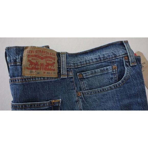 Levi's 541 Men Sz 40x32 Fremont Swish Distress Athletic Taper Eco Ease Jeans $70 - Picture 6 of 9
